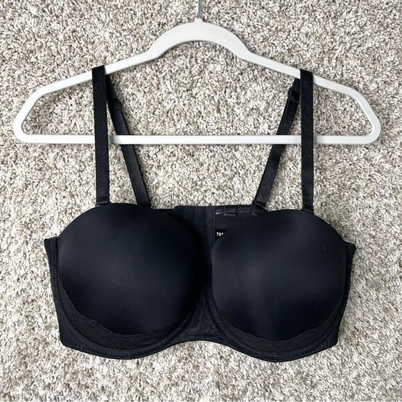 Torrid Bra Women’s 38DDD Curve Black Lace Bombshell Everyday Strapless Push-Up - Picture 2 of 7